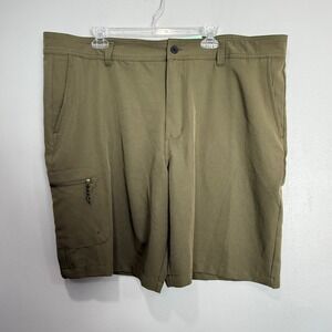 Magellan Outdoors Mens Aransas Pass Hybrid Shorts Olive Night 44 new‎